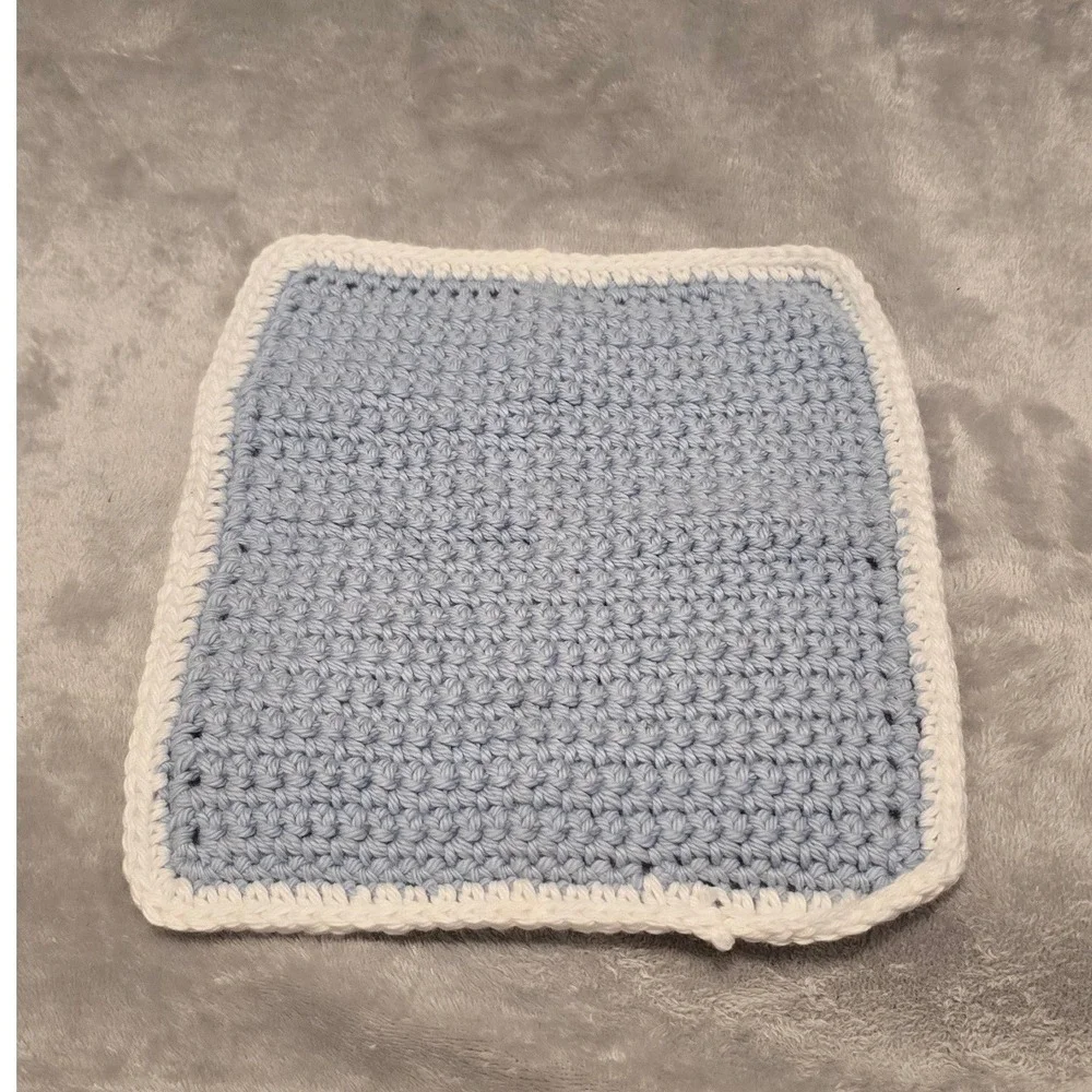 Handmade Crochet Washcloths Lot of‎ 20 Cotton Dishcloths Multi Color